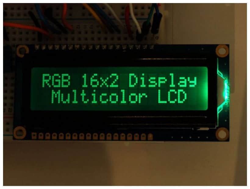 Adafruit RGB Backlight (Black Background) LCD 16x2 + Extras - Solarbotics  Ltd.