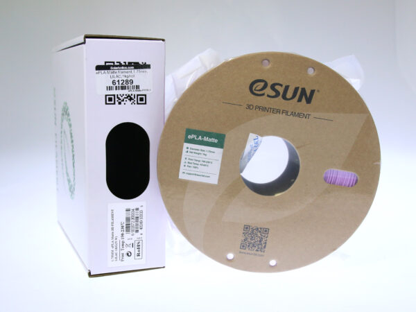 eSun 1.75mm ePLA-Matte Filament Lilac - 1kg Spool