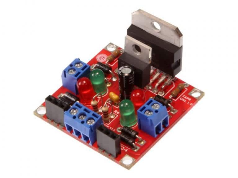 Solarbotics L298 Compact Motor Driver Kit Solarbotics Ltd